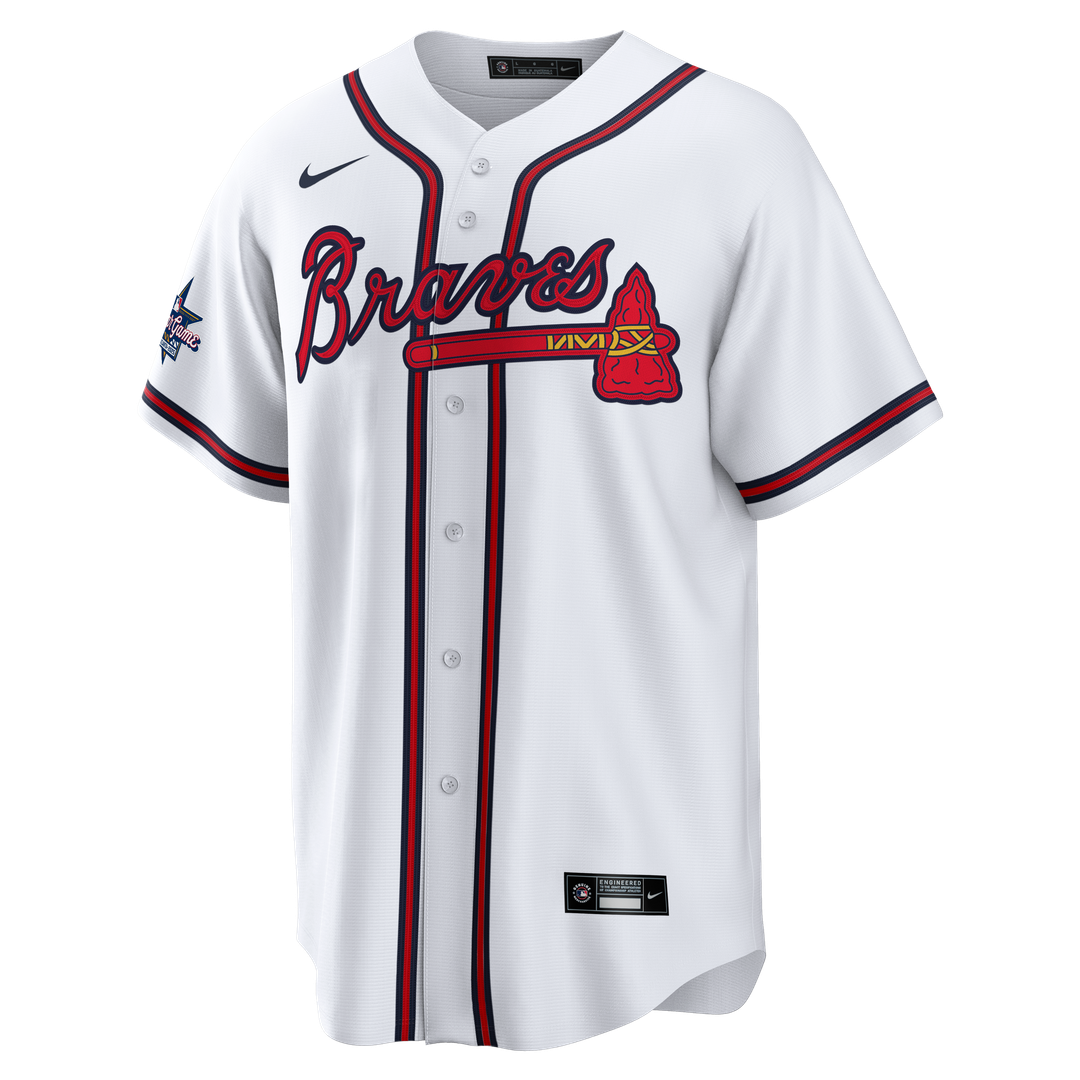 Atlanta Braves Deion Sanders Nike Home Retired Player Replica Jersey - White Team Jersey Sports Fan Apparel