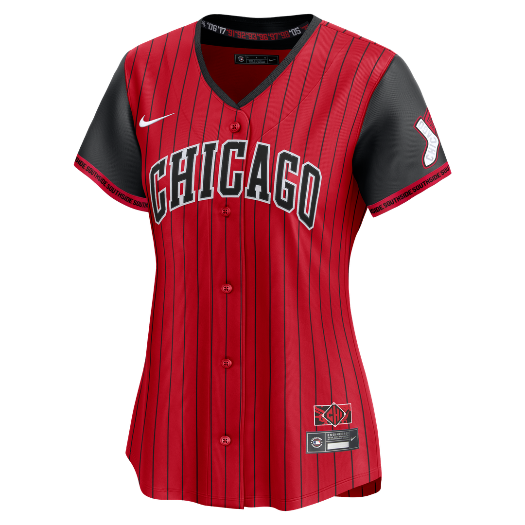 Chicago White Sox Nike Women's 2025 City Connect Limited Jersey - Red/Black Team Jersey Sports Fan Apparel