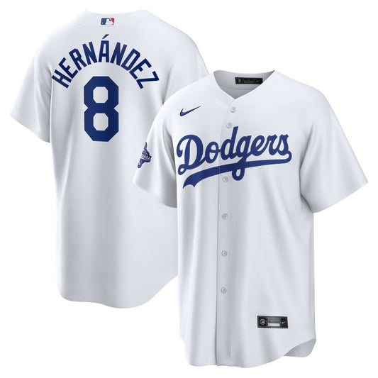Los Angeles Dodgers Enrique Hernández Nike Home 2025 World Series Champions Replica Jersey - White Team Jersey Sports Fan Apparel