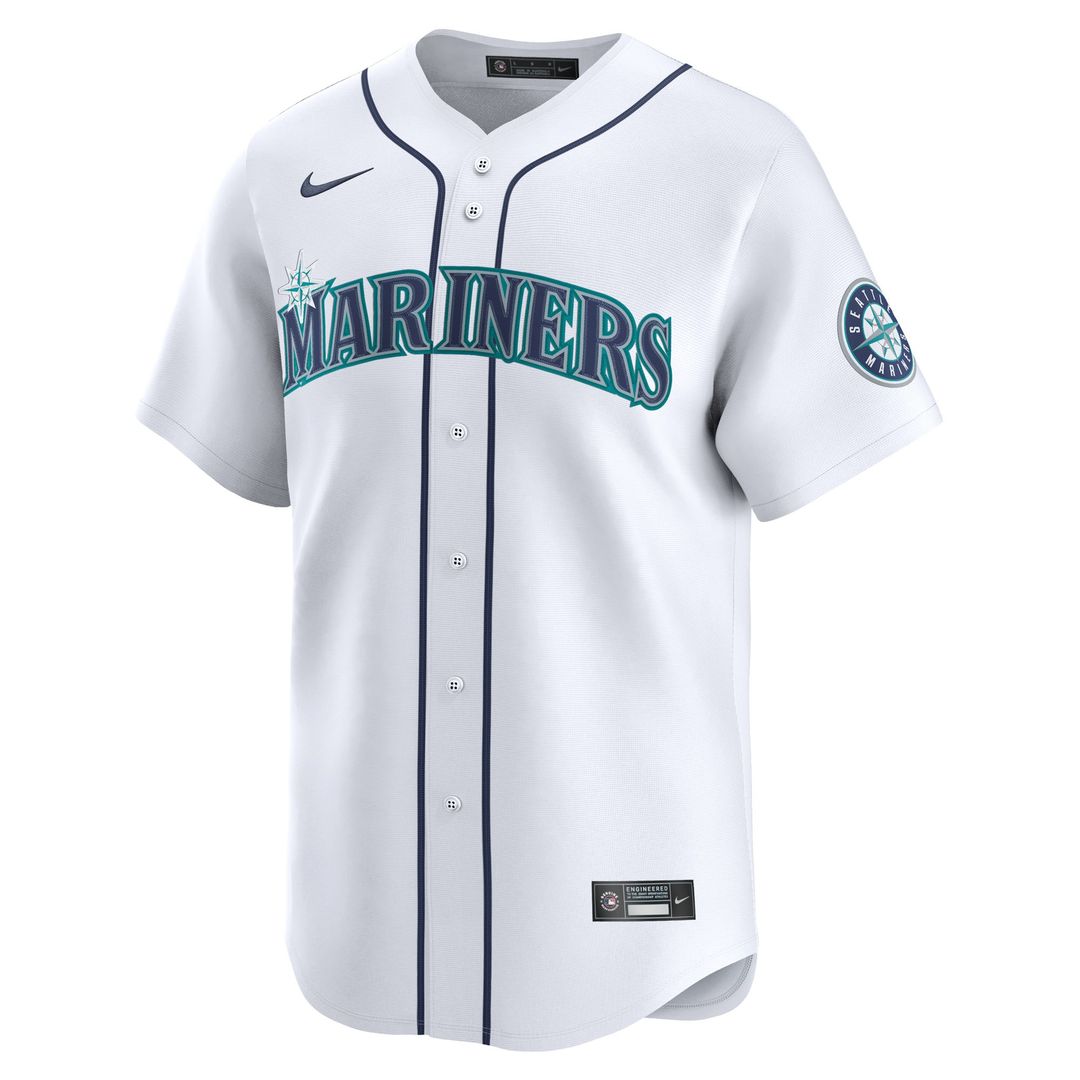 Seattle Mariners Cal Raleigh Nike Home Limited Player Jersey - White Team Jersey Sports Fan Apparel