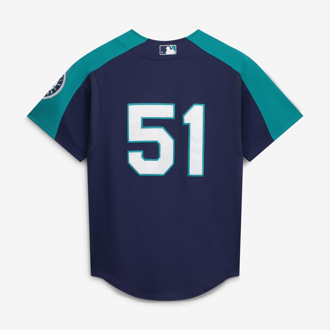 Seattle Mariners Ichiro Suzuki Mitchell & Ness 2006 Cooperstown Mesh Batting Practice Button - Up Jersey - Navy Team Jersey Sports Fan Apparel