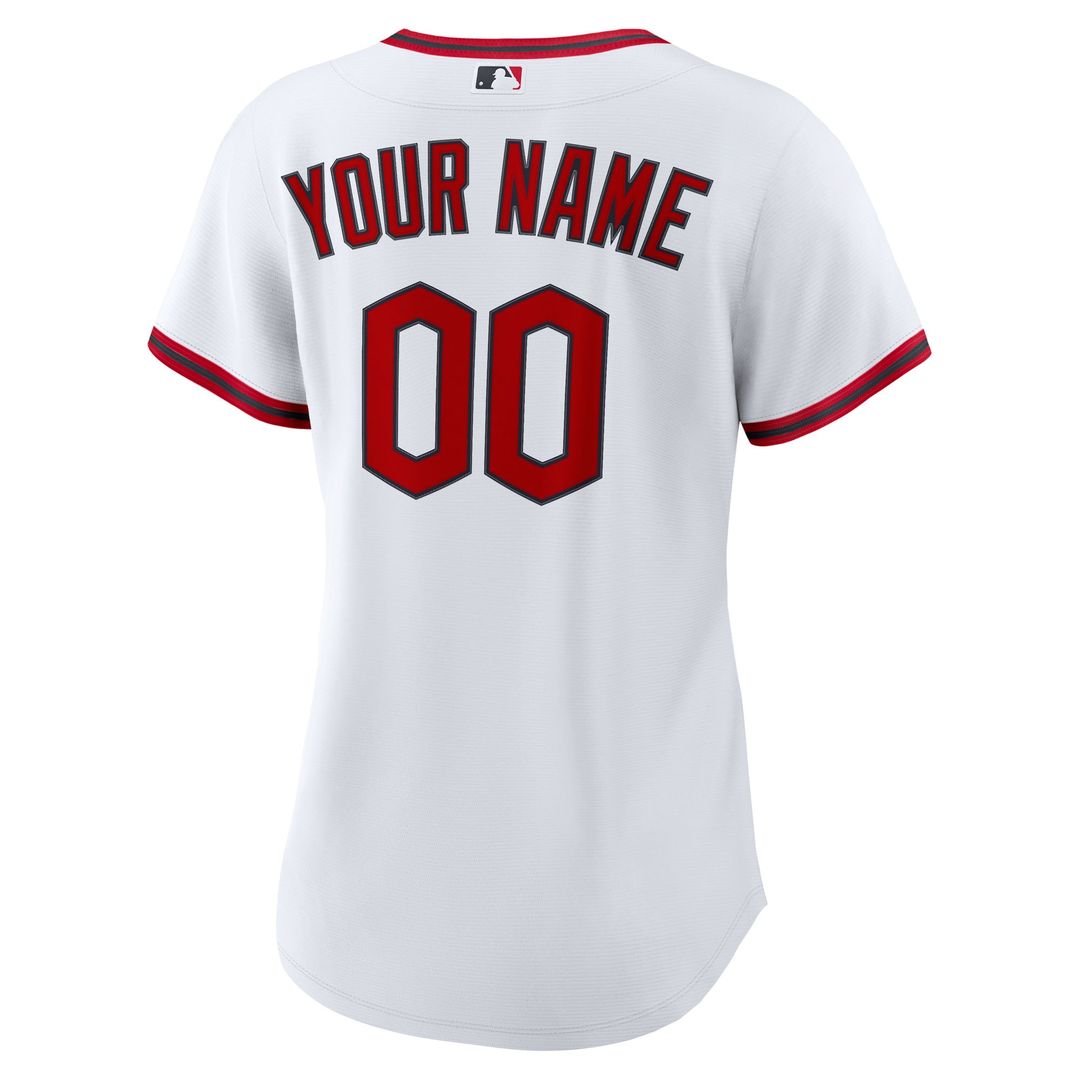 Cleveland Guardians Nike Women's Home Custom Replica 2.0 Jersey - White Team Jersey Sports Fan Apparel