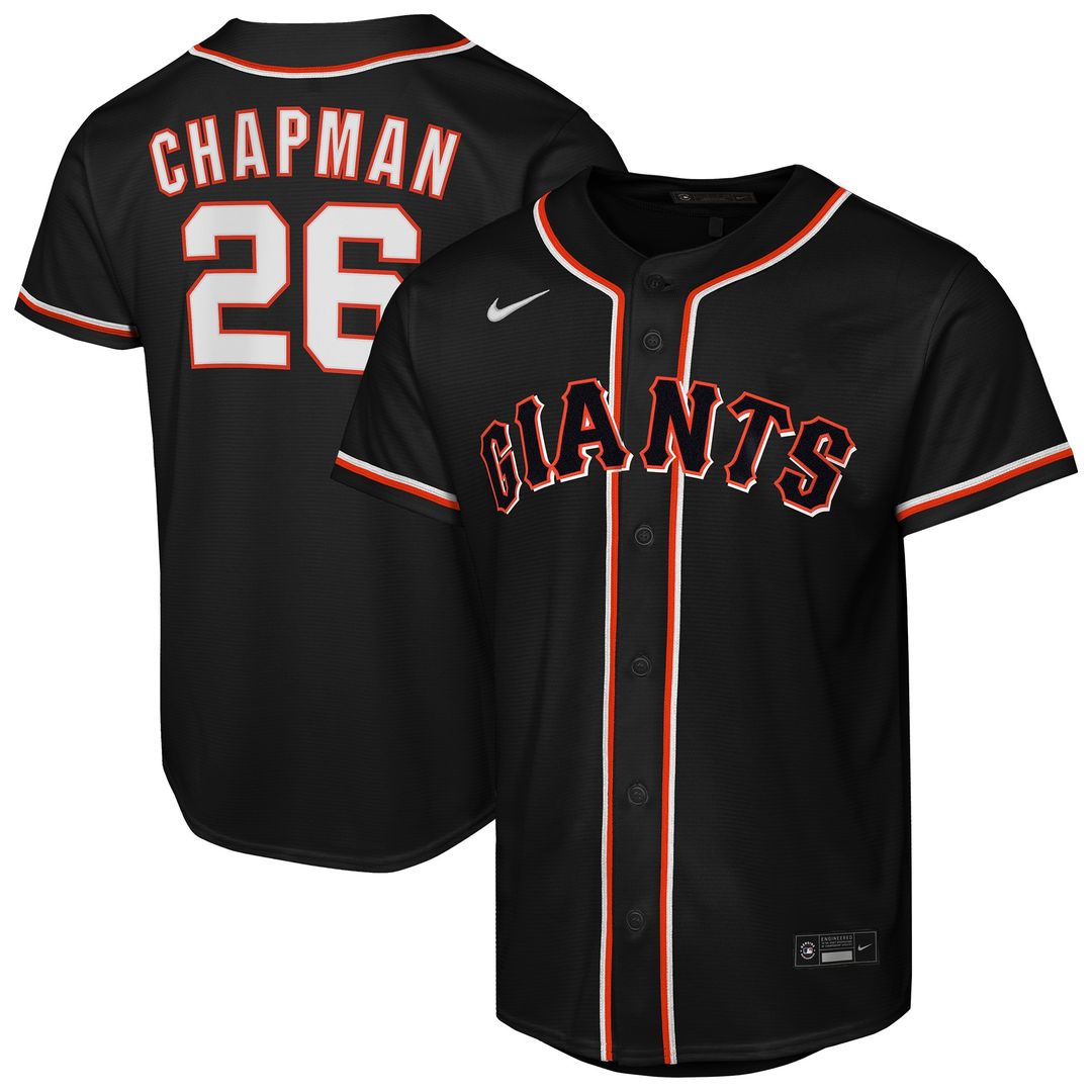San Francisco Giants Matt Chapman Nike Youth Fashion Replica Player Jersey - Black Team Jersey Sports Fan Apparel