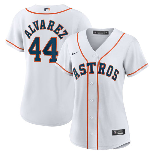 Houston Astros Yordan Alvarez Nike Women's Home Replica Jersey - White Team Jersey Sports Fan Apparel