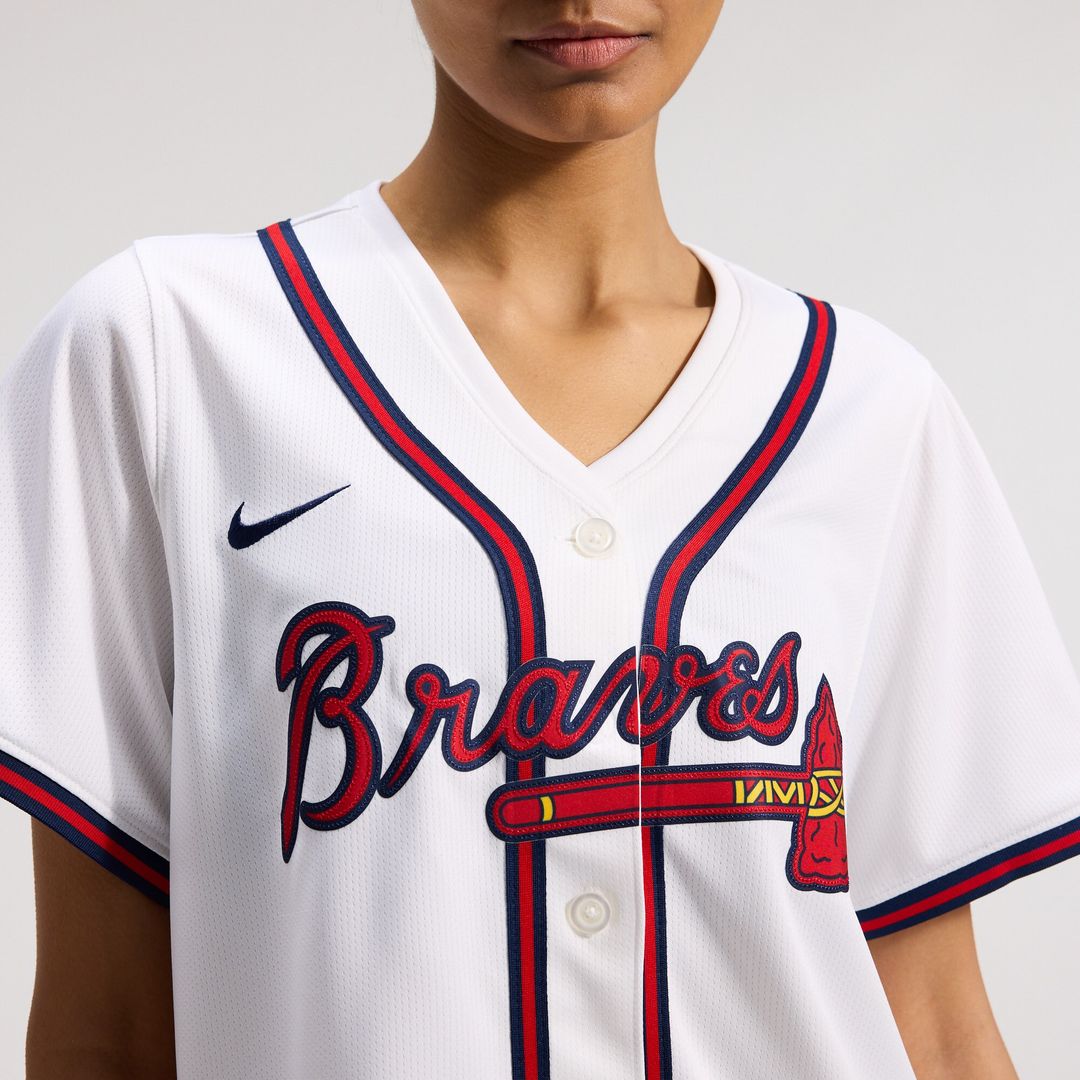 Atlanta Braves Nike Women's Home Limited Jersey - White Team Jersey Sports Fan Apparel