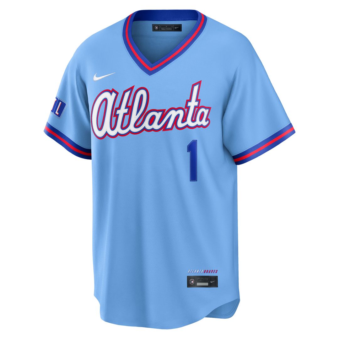 Atlanta Braves Ozzie Albies Nike 2026 City Connect Stadium Jersey - Powder Blue Team Jersey Sports Fan Apparel