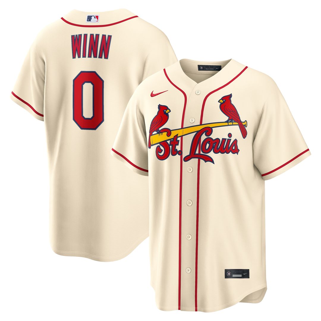 St. Louis Cardinals Masyn Winn Nike Alternate Replica Jersey - Cream Team Jersey Sports Fan Apparel