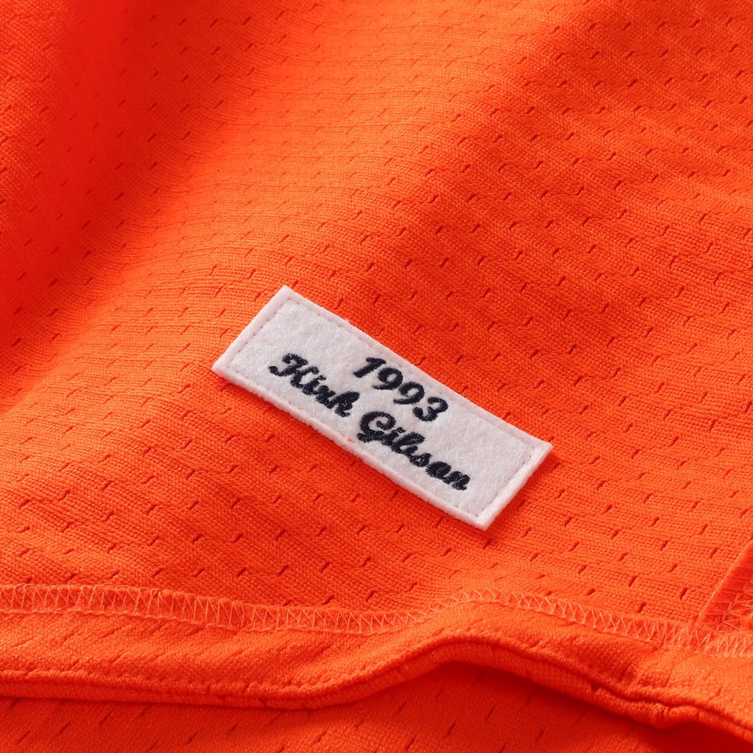 Detroit Tigers Kirk Gibson Mitchell & Ness Cooperstown Mesh Batting Practice Button - Up Jersey - Orange Team Jersey Sports Fan Apparel