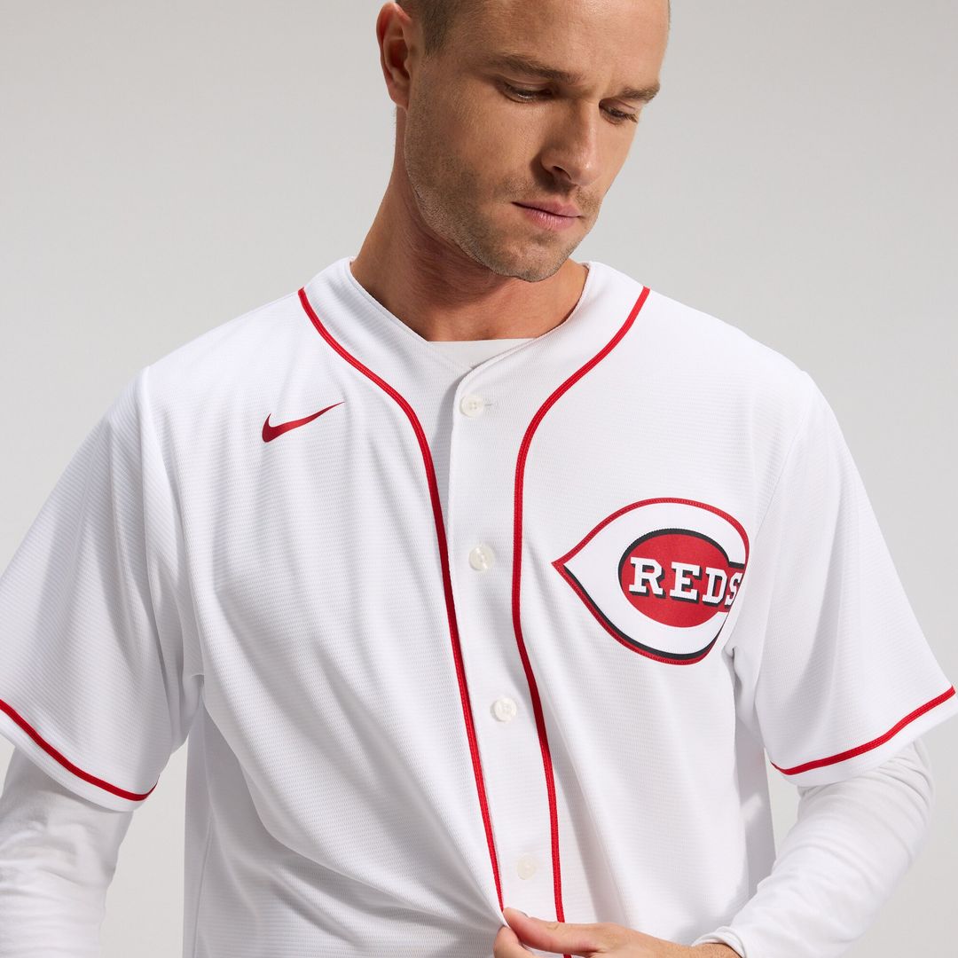 Cincinnati Reds Nike Home Replica Team Jersey - White Team Jersey Sports Fan Apparel