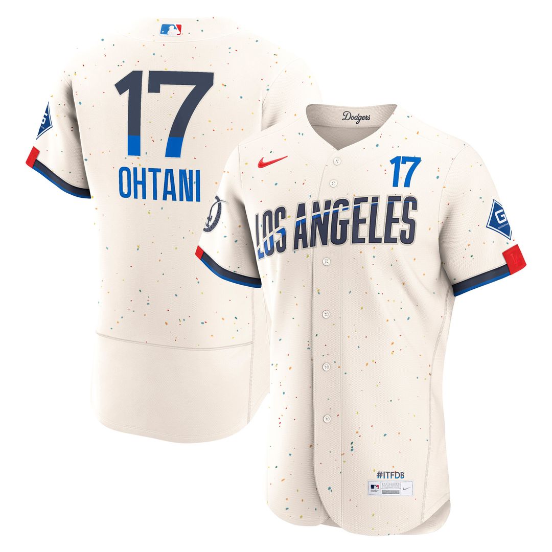 Los Angeles Dodgers Shohei Ohtani Nike City Connect Authentic Sponsor Patch Jersey - Cream Team Jersey Sports Fan Apparel