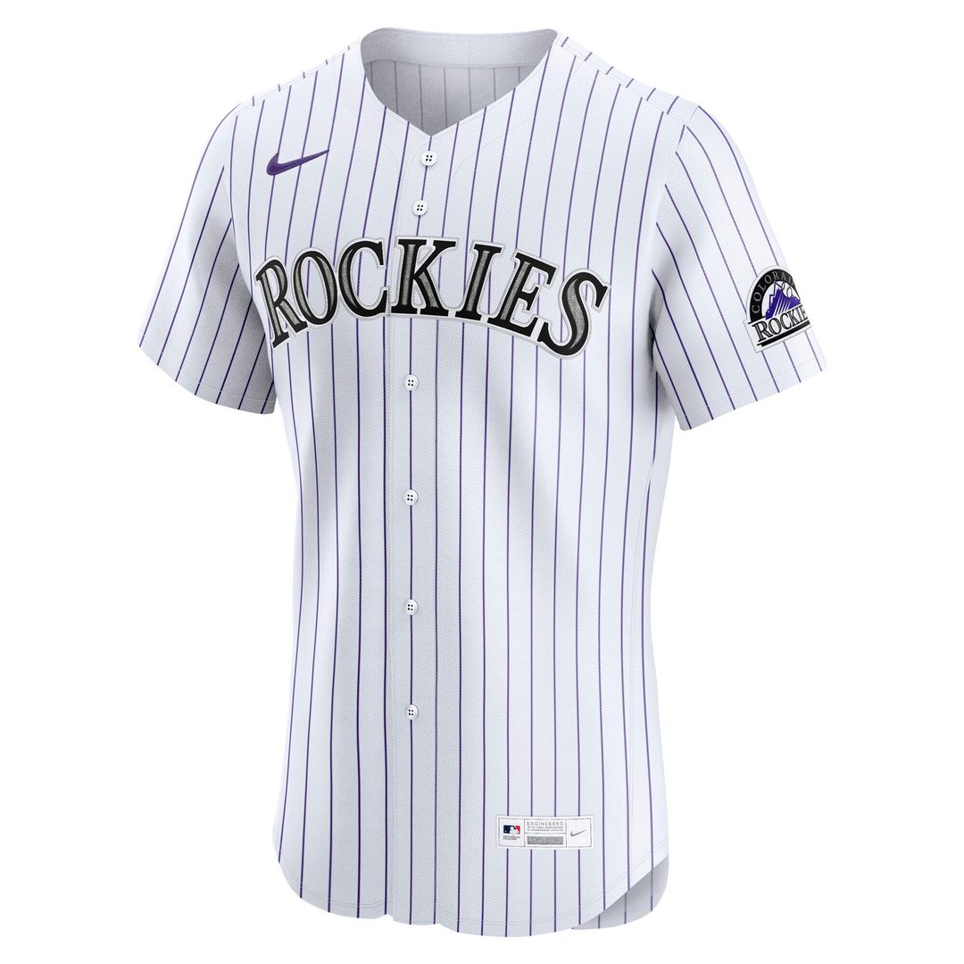 Colorado Rockies Nike Home Elite Jersey - White Team Jersey Sports Fan Apparel