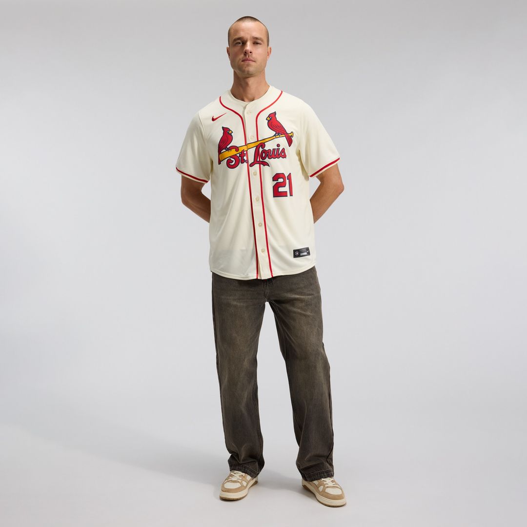 St. Louis Cardinals Lars Nootbaar Nike Alternate 2 Limited Jersey - Cream Team Jersey Sports Fan Apparel