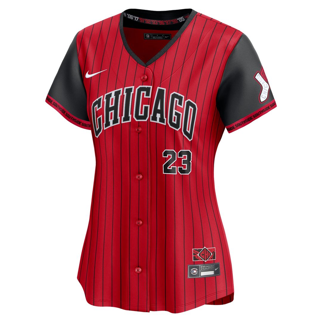 Chicago White Sox Andrew Benintendi Nike Women's 2025 City Connect Limited Player Jersey - Red/Black Team Jersey Sports Fan Apparel