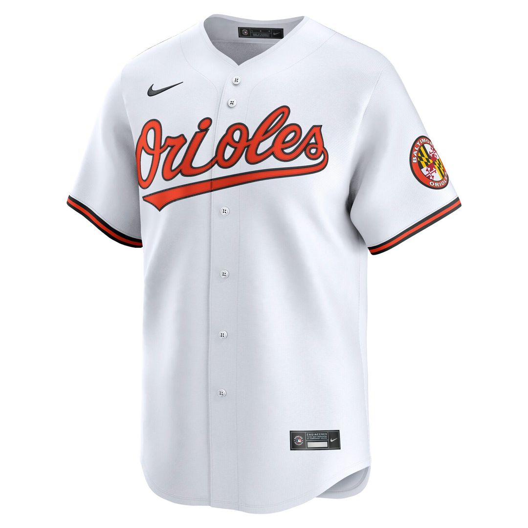 Baltimore Orioles Nike Home Limited Jersey - White Team Jersey Sports Fan Apparel