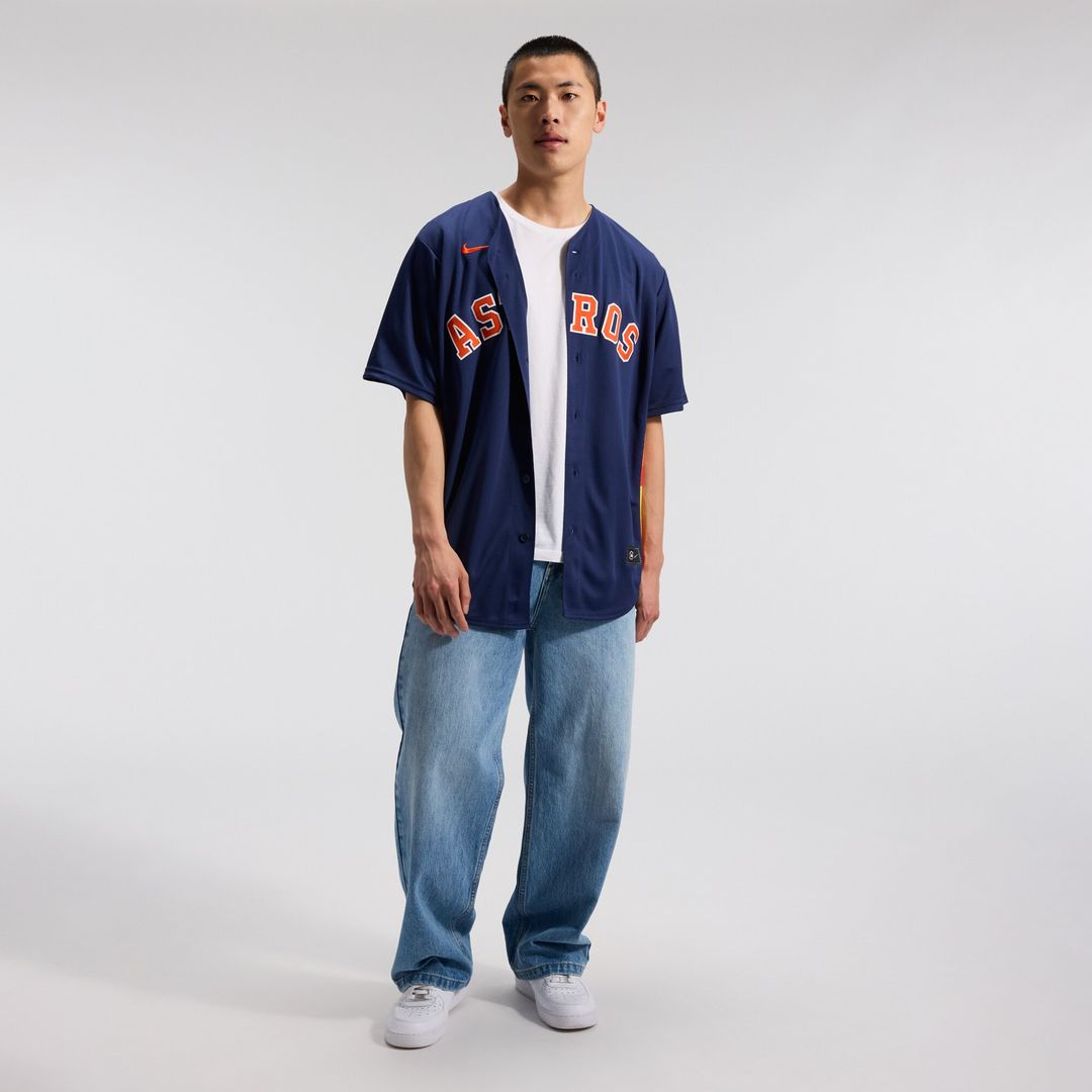 Houston Astros Jose Altuve Nike Alternate 2 Replica Jersey - Navy Team Jersey Sports Fan Apparel