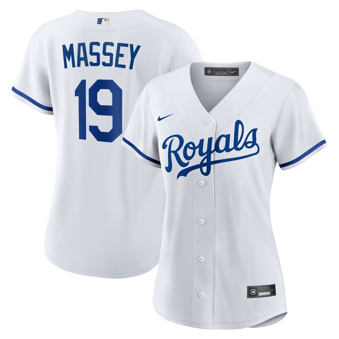 Kansas City Royals Michael Massey Nike Women's Home Replica Jersey - White Team Jersey Sports Fan Apparel