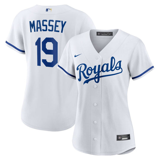 Kansas City Royals Michael Massey Nike Women's Home Replica Jersey - White Team Jersey Sports Fan Apparel