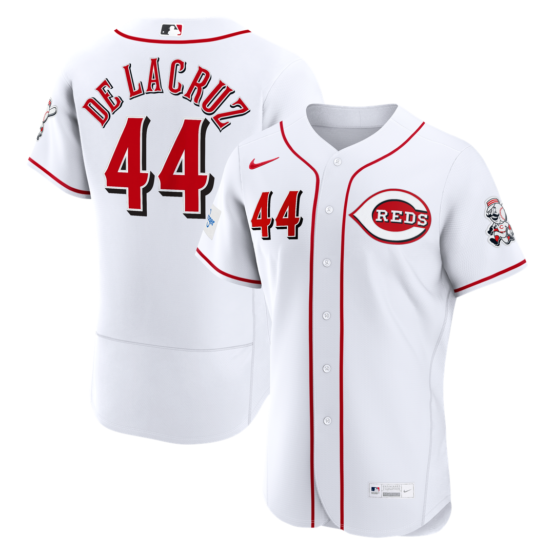Cincinnati Reds Elly De La Cruz Nike Alternate Authentic Sponsor Patch Jersey - Red Team Jersey Sports Fan Apparel