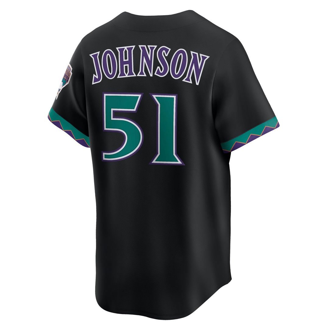 Arizona Diamondbacks Randy Johnson Nike Throwback Cooperstown Limited Jersey - Black Team Jersey Sports Fan Apparel