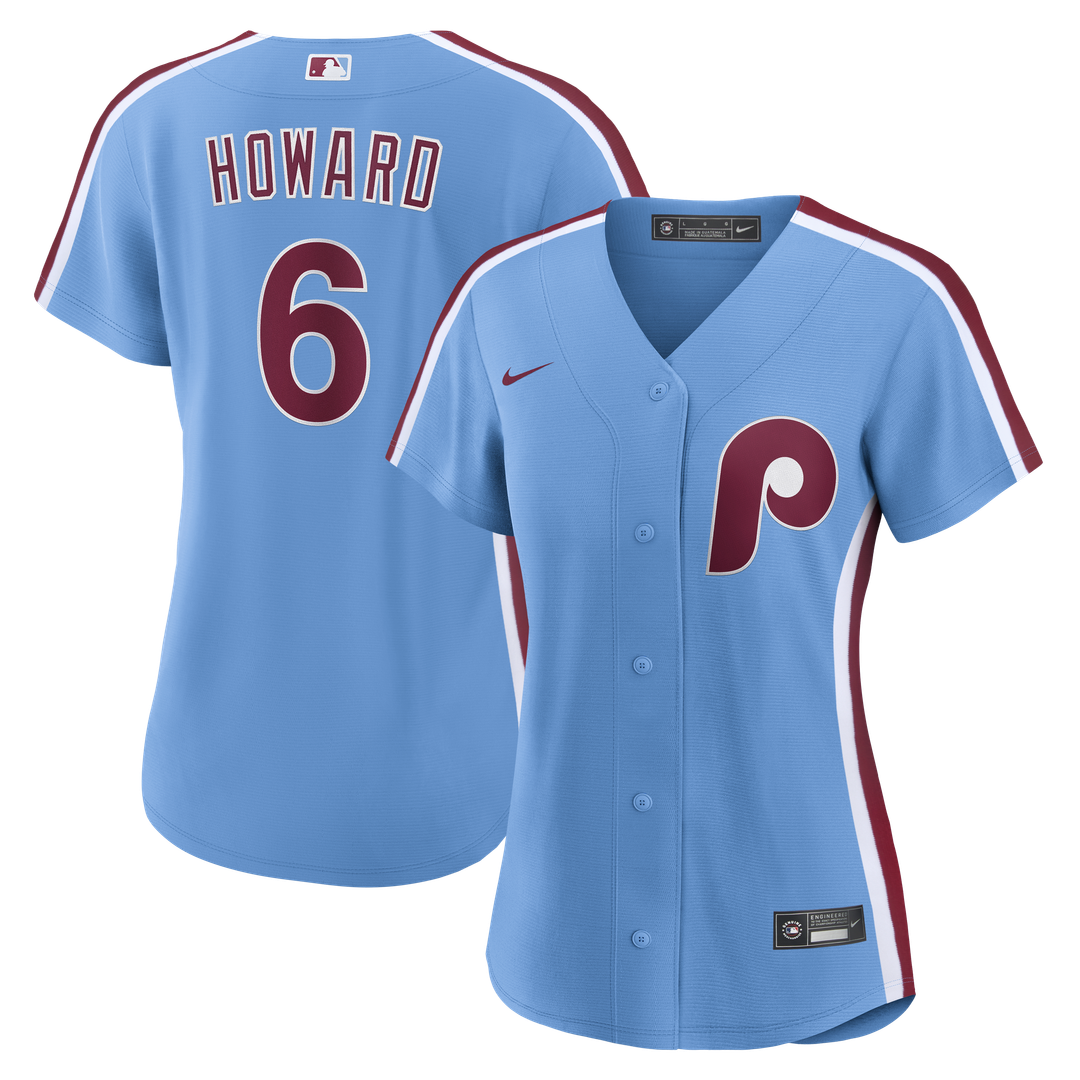 Philadelphia Phillies Ryan Howard Nike Women's Replica Jersey - Light Blue Team Jersey Sports Fan Apparel