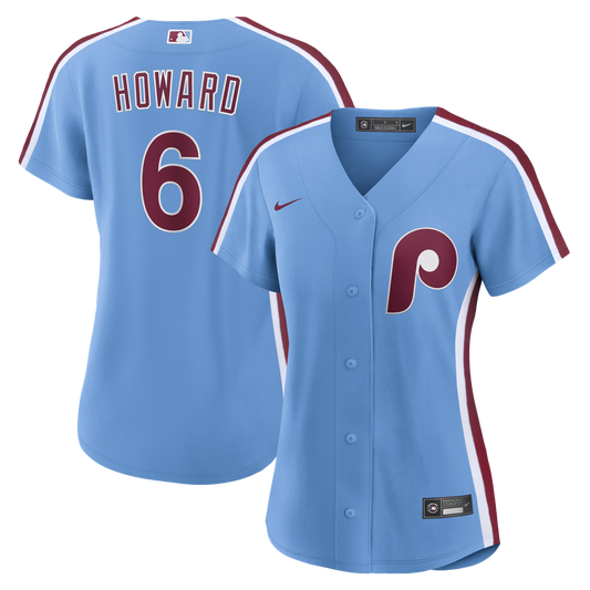 Philadelphia Phillies Ryan Howard Nike Women's Replica Jersey - Light Blue Team Jersey Sports Fan Apparel