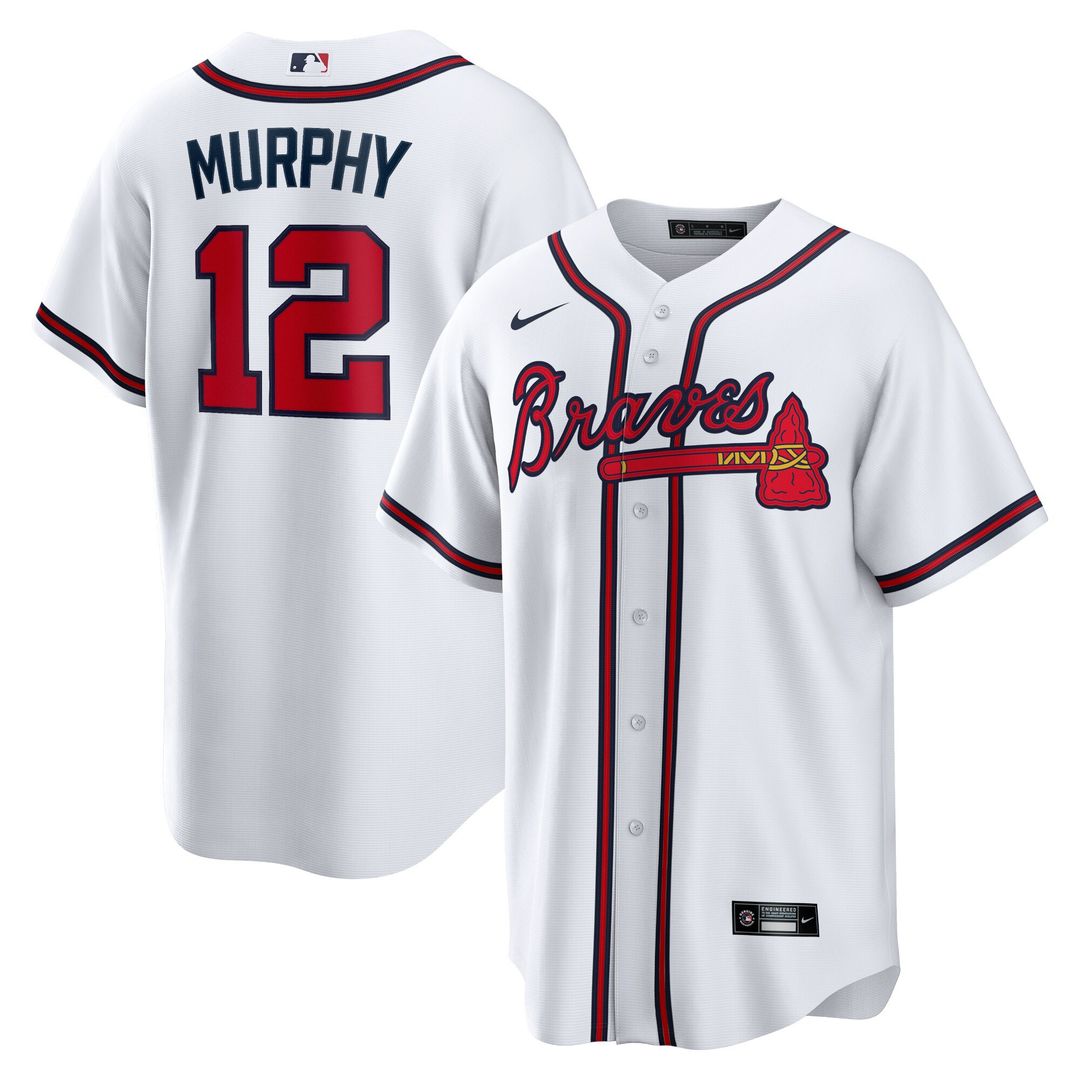 Atlanta Braves Sean Murphy Nike Replica Player Jersey - White Team Jersey Sports Fan Apparel