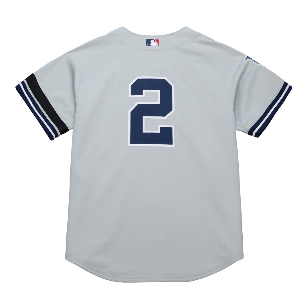 New York Yankees Derek Jeter Mitchell & Ness Cooperstown 2000 World Series Authentic Jersey - Gray Team Jersey Sports Fan Apparel