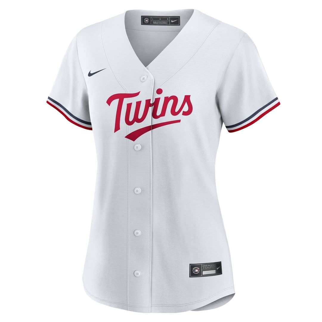 Minnesota Twins Nike Women's Home Replica Custom Jersey - White Team Jersey Sports Fan Apparel