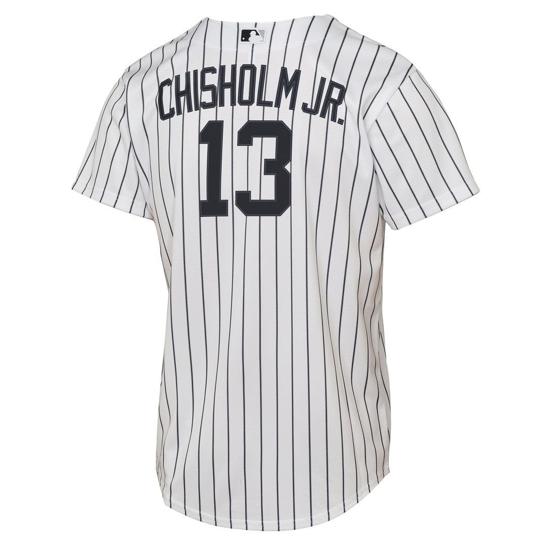 New York Yankees Jazz Chisholm Jr. Nike Youth Home Replica Jersey - White Team Jersey Sports Fan Apparel