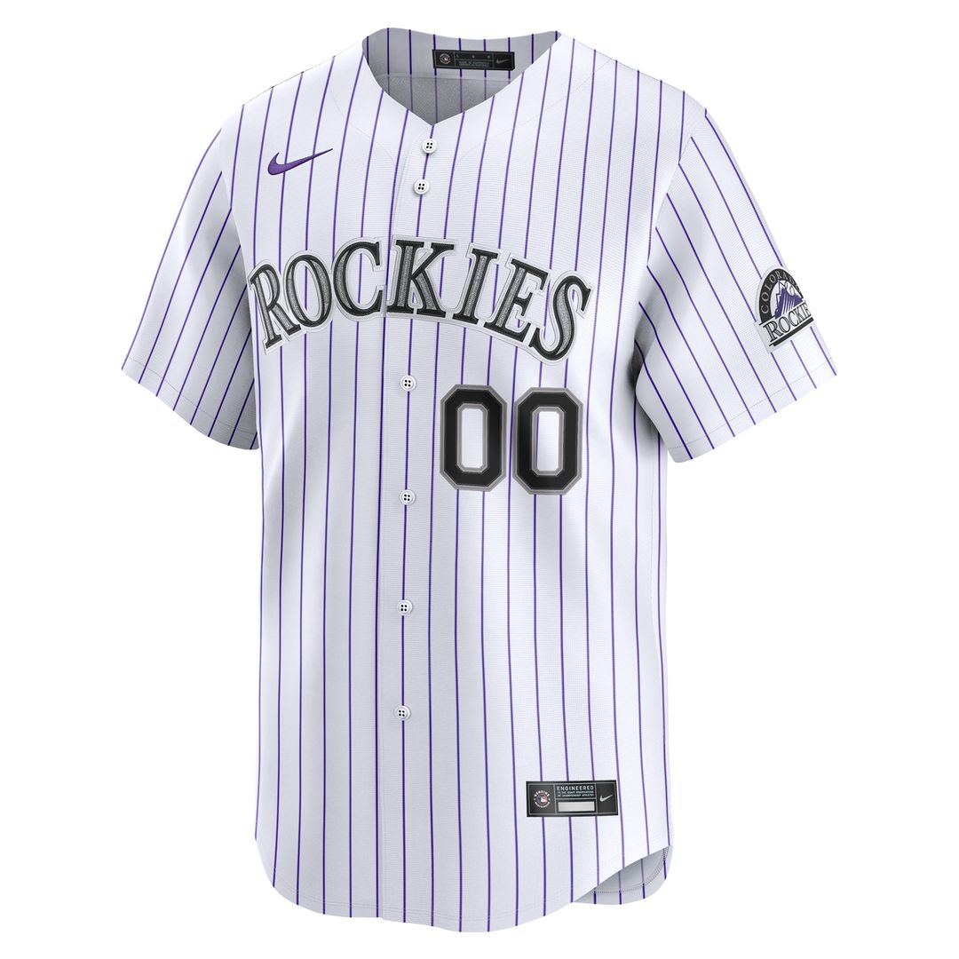 Colorado Rockies Nike Home Limited Custom Jersey - White Team Jersey Sports Fan Apparel