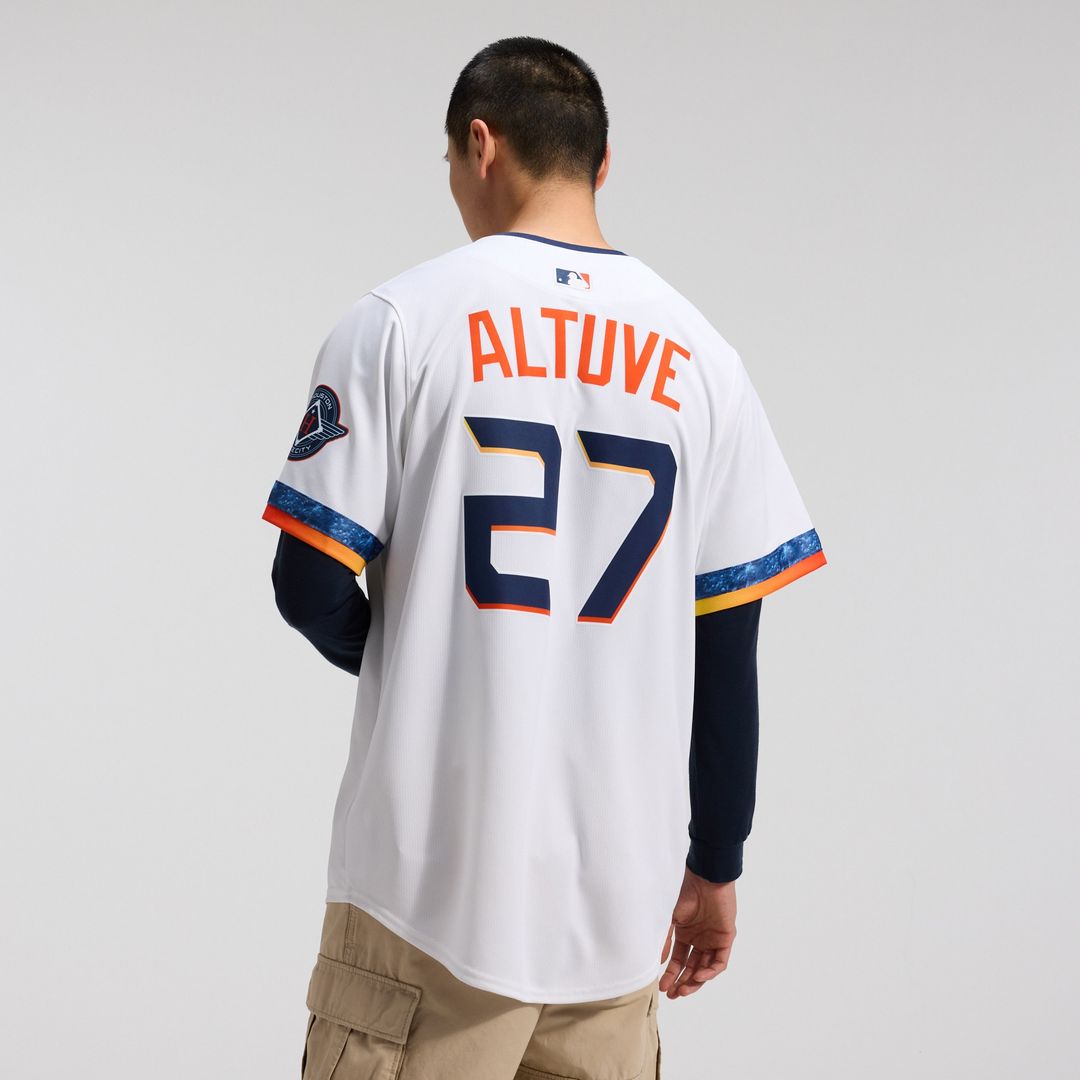Houston Astros Jose Altuve Nike 2025 City Connect Limited Player Jersey - White Team Jersey Sports Fan Apparel