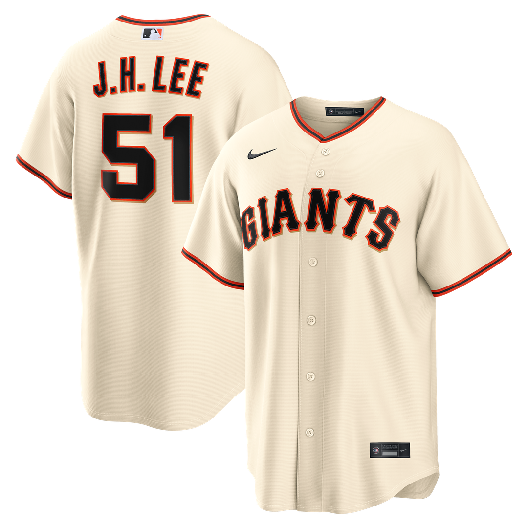 San Francisco Giants Jung Hoo Lee Nike Home Replica Jersey - Cream Team Jersey Sports Fan Apparel
