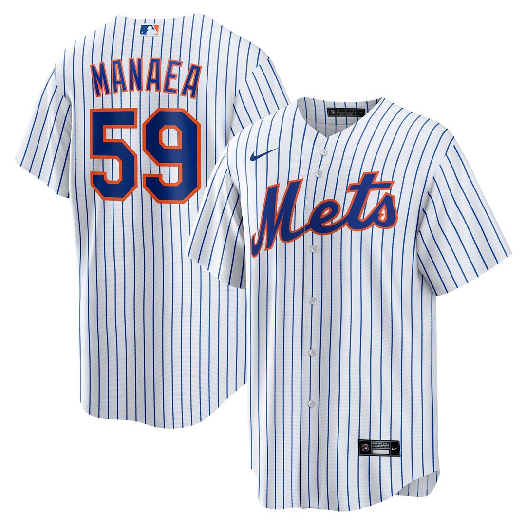 New York Mets Sean Manaea Nike Home Replica Jersey - White Team Jersey Sports Fan Apparel
