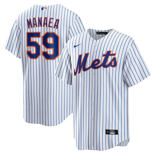 New York Mets Sean Manaea Nike Home Replica Jersey - White Team Jersey Sports Fan Apparel