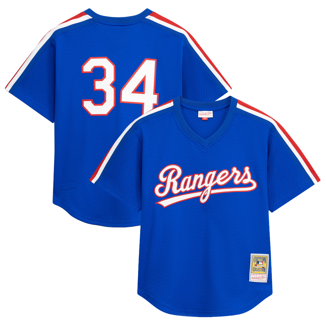 Texas Rangers Nolan Ryan Mitchell & Ness Big & Tall Cooperstown Mesh Batting Practice Jersey - Royal Team Jersey Sports Fan Apparel