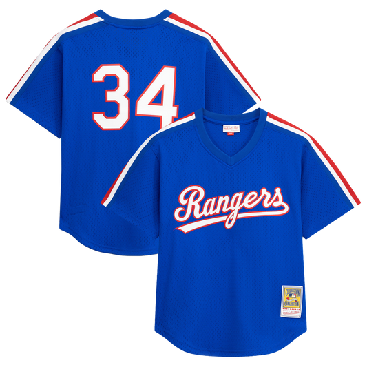 Texas Rangers Nolan Ryan Mitchell & Ness Big & Tall Cooperstown Mesh Batting Practice Jersey - Royal Team Jersey Sports Fan Apparel