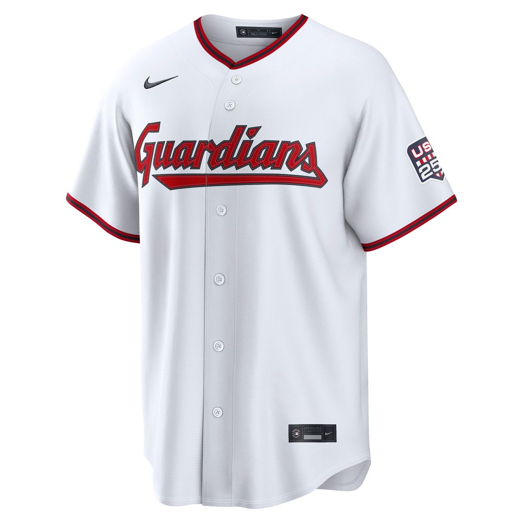 Cleveland Guardians José Ramírez Nike USA 250 Fourth of July Home Stadium Jersey - White Team Jersey Sports Fan Apparel