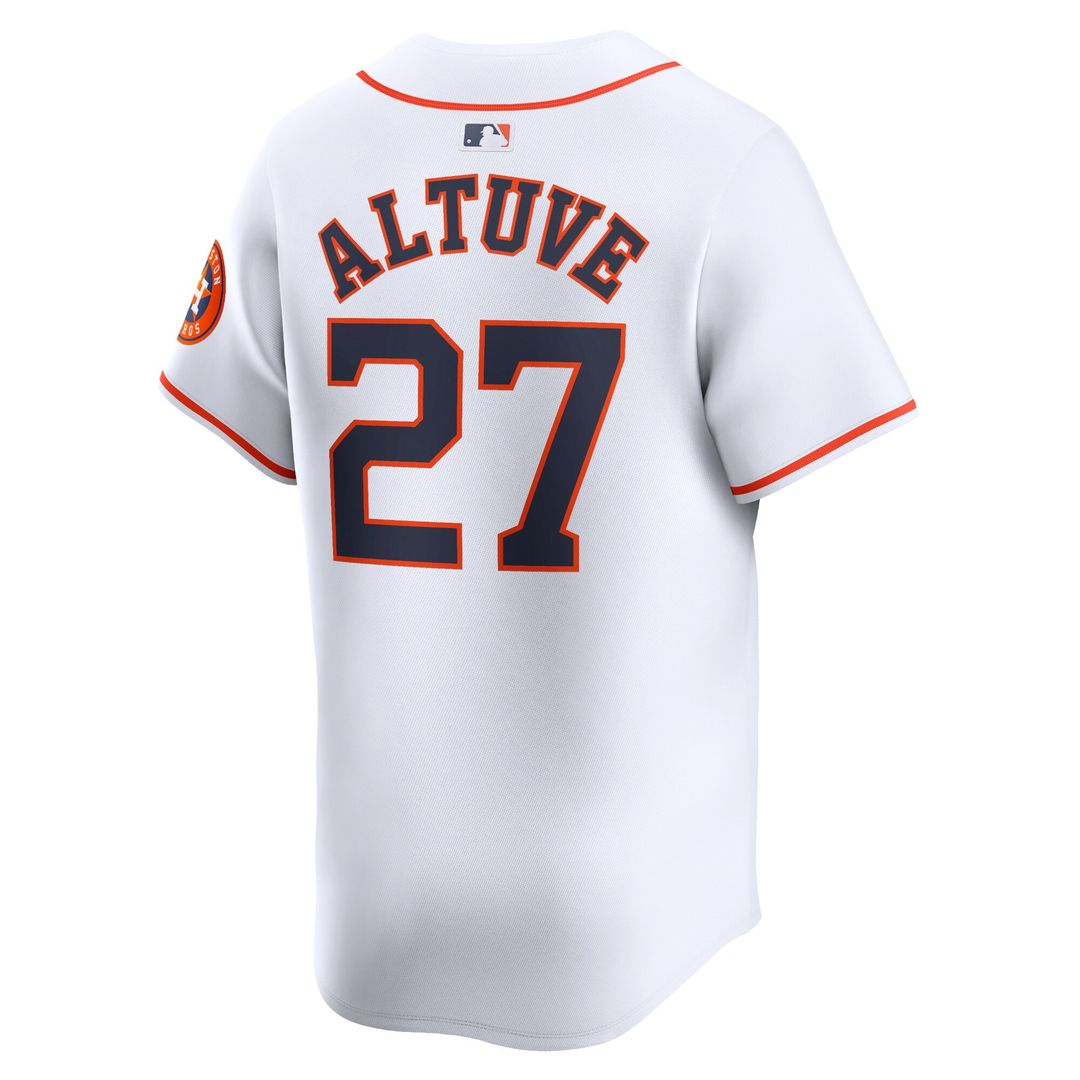 Houston Astros Jose Altuve Nike Home Limited Player Jersey - White Team Jersey Sports Fan Apparel
