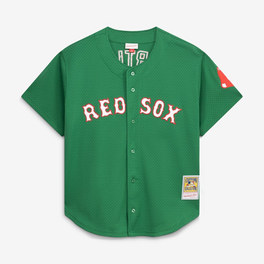 Boston Red Sox David Ortiz Mitchell & Ness Cooperstown Mesh Batting Practice Button - Up Jersey - Red Team Jersey Sports Fan Apparel
