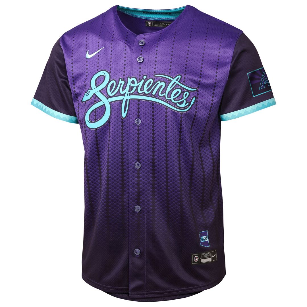 Arizona Diamondbacks Corbin Carroll Nike Youth 2025 City Connect Limited Player Jersey - Purple Team Jersey Sports Fan Apparel