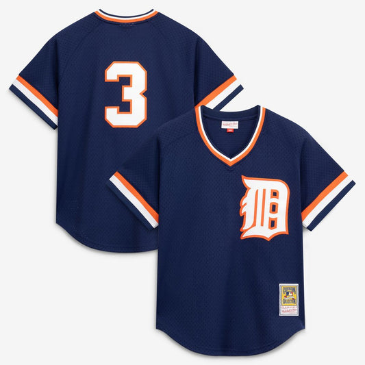 Detroit Tigers Alan Trammell Mitchell & Ness Authentic Batting Practice Jersey - Navy Team Jersey Sports Fan Apparel
