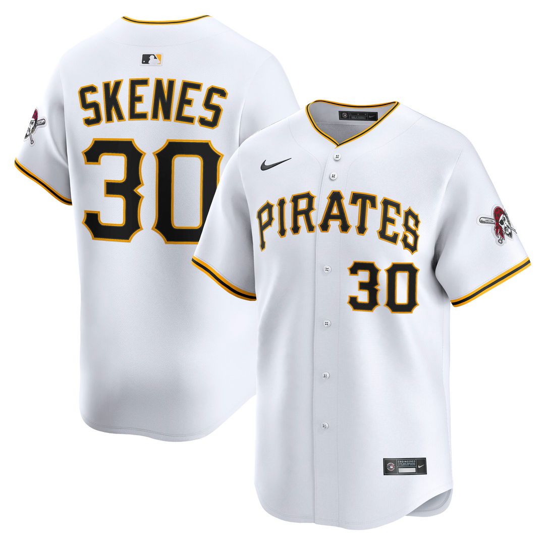 Pittsburgh Pirates Paul Skenes Nike Home Limited Player Jersey - White Team Jersey Sports Fan Apparel