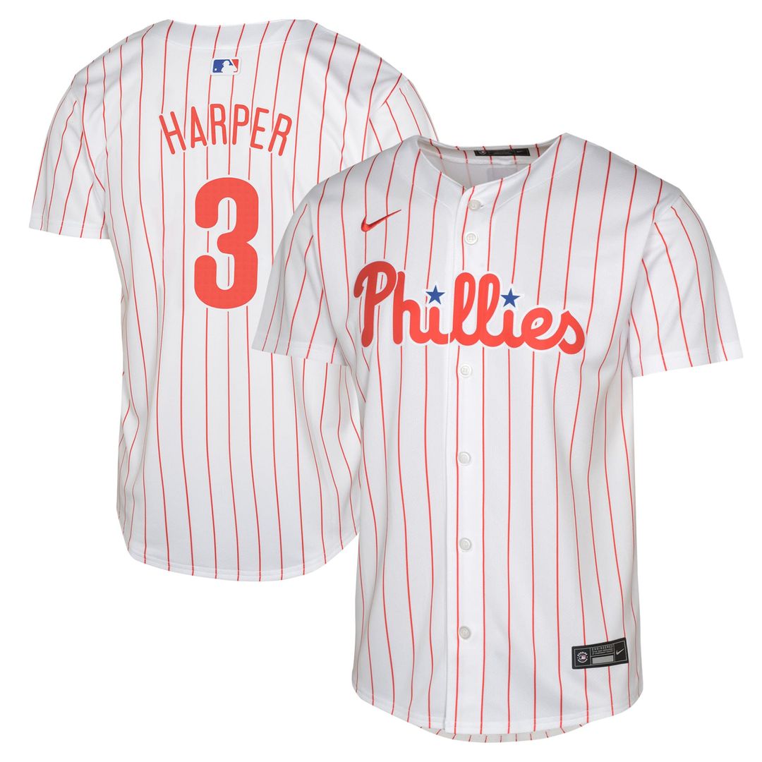Philadelphia Phillies Bryce Harper Youth Limited Player Jersey - White Team Jersey Sports Fan Apparel