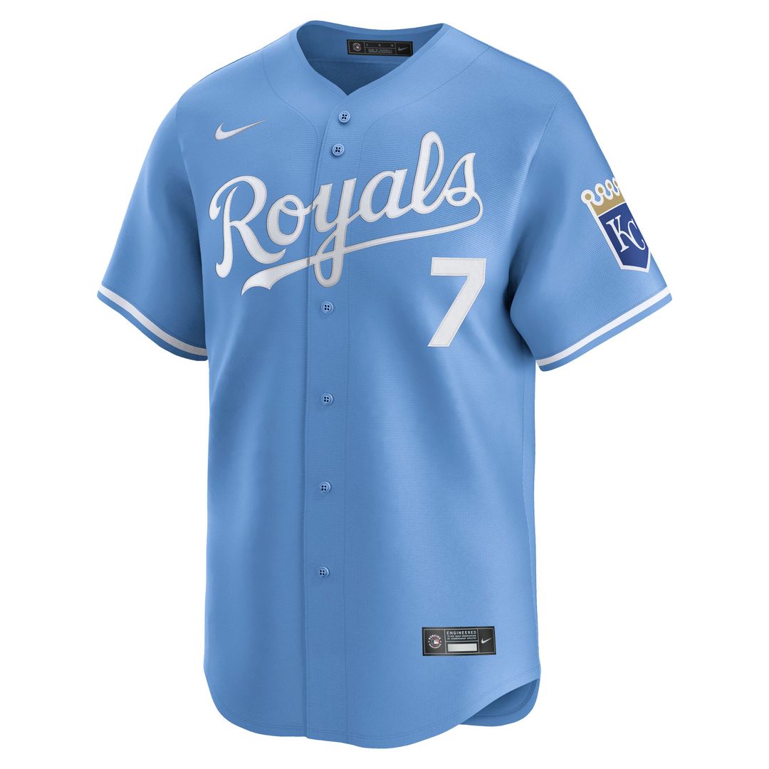 Kansas City Royals Bobby Witt Jr. Nike Alternate Limited Player Jersey - Light Blue Team Jersey Sports Fan Apparel