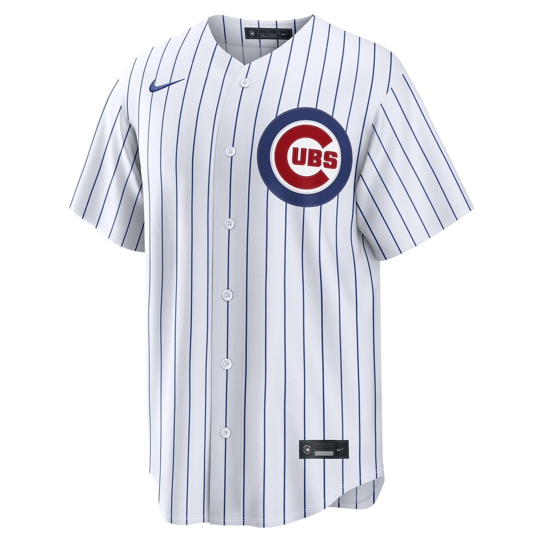 Chicago Cubs Nike Home Replica Custom Jersey - White Team Jersey Sports Fan Apparel