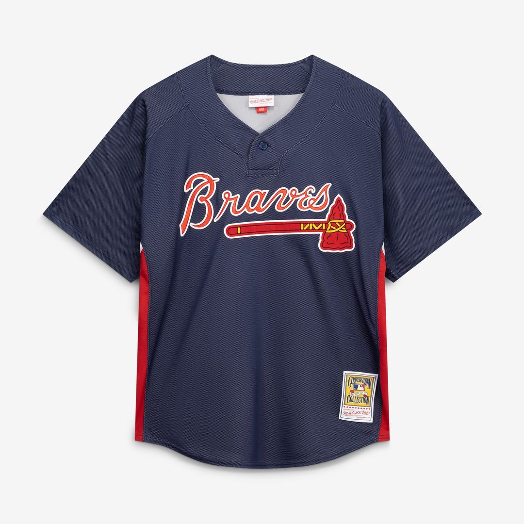 Atlanta Braves John Smoltz Mitchell & Ness Authentic Batting Practice Jersey - Navy Team Jersey Sports Fan Apparel