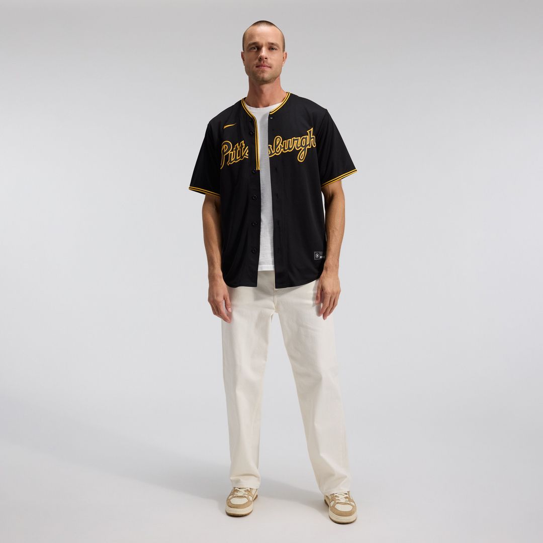 Pittsburgh Pirates Nike Alternate Replica Team Jersey - Black Team Jersey Sports Fan Apparel