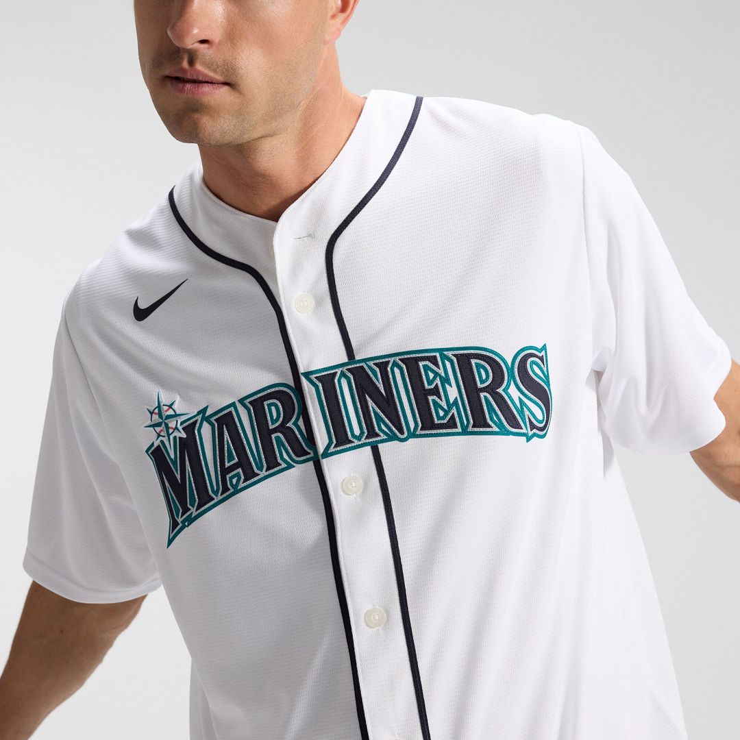 Seattle Mariners Luis Castillo Nike Home Replica Jersey - White Team Jersey Sports Fan Apparel