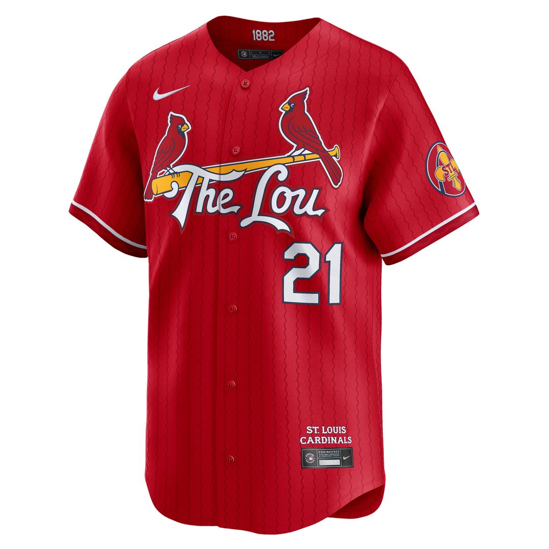 St. Louis Cardinals Lars Nootbaar Nike City Connect Limited Jersey - Red Team Jersey Sports Fan Apparel
