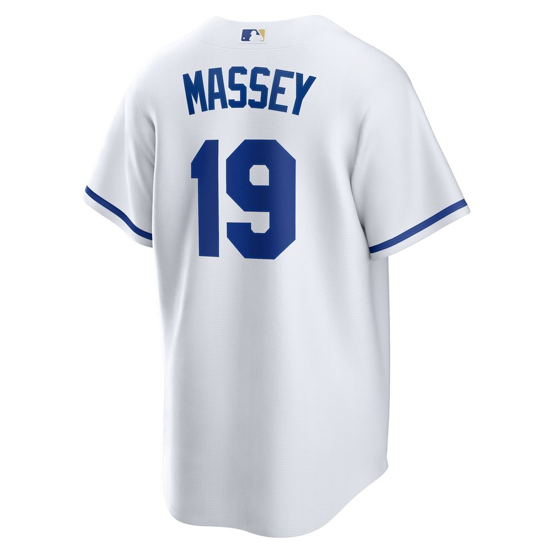 Kansas City Royals Michael Massey Nike Home Replica Jersey - White Team Jersey Sports Fan Apparel
